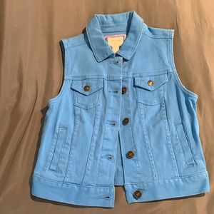 Forever 21 light blue vest